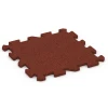 Aufsicht auf die Unterseite, also die Bodenseite von WARCO-Formteil 6313 - Fallskyddsplatta med pusselkoppling im Format 50 x 50 x 2 cm | 0,25 m².
