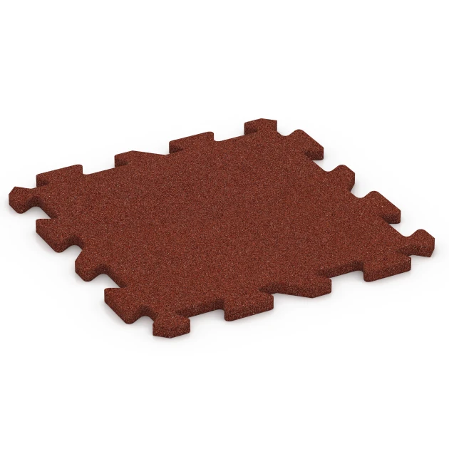 Aufsicht auf die Unterseite, also die Bodenseite von WARCO-Formteil 6313 - Fallskyddsplatta med pusselkoppling im Format 50 x 50 x 2 cm | 0,25 m².