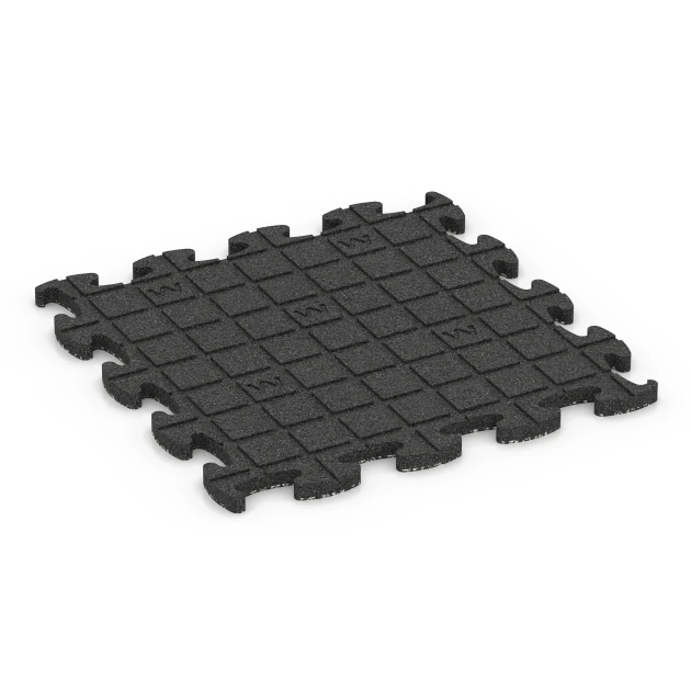 Aufsicht auf die Unterseite, also die Bodenseite von WARCO-Formteil 6823 - Fitness Active gymgolv im Format 46 x 46 x 1,8 cm.