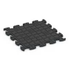 Aufsicht auf die Unterseite, also die Bodenseite von WARCO-Formteil 6866 - Fitness Max gymgolv im Format 44,6 x 44,6 x 1,8 cm.