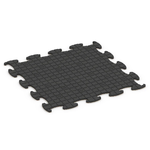 Aufsicht auf die Unterseite, also die Bodenseite von WARCO-Formteil 6835 - Fitness Active gymgolv im Format 98 x 98 × 1,8 cm.