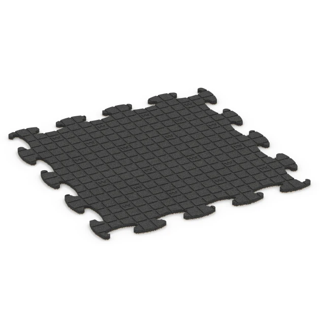 Aufsicht auf die Unterseite, also die Bodenseite von WARCO-Formteil 6838 - Fitness Active gymgolv im Format 98 x 98 × 1,8 cm.