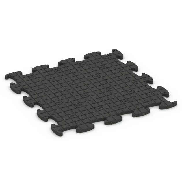Aufsicht auf die Unterseite, also die Bodenseite von WARCO-Formteil 6852 - Fitness Active gymgolv im Format 97,1 x 97,1 x 2,8 cm.