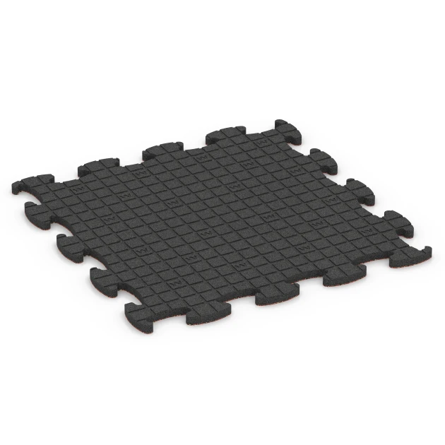 Aufsicht auf die Unterseite, also die Bodenseite von WARCO-Formteil 6854 - Fitness Active gymgolv im Format 97,1 x 97,1 x 2,8 cm.