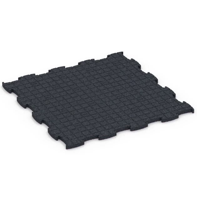 Aufsicht auf die Unterseite, also die Bodenseite von WARCO-Formteil 6855 - Fitness Active gymgolv im Format 97,1 x 97,1 x 2,8 cm.