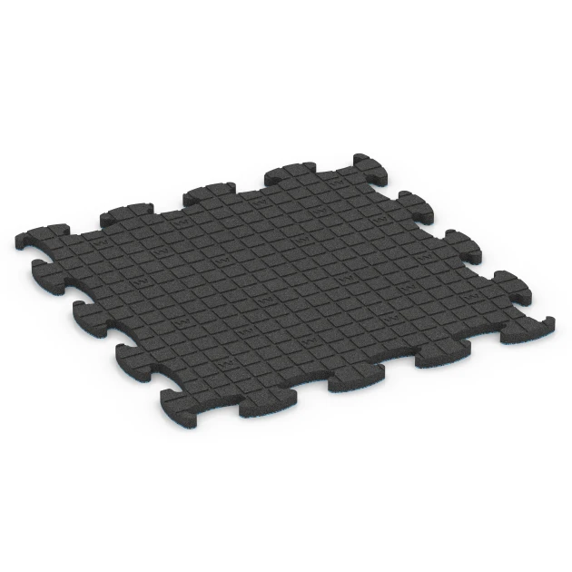 Aufsicht auf die Unterseite, also die Bodenseite von WARCO-Formteil 6857 - Fitness Active gymgolv im Format 97,1 x 97,1 x 2,8 cm.