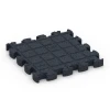 Aufsicht auf die Unterseite, also die Bodenseite von WARCO-Formteil 6959 - Fitness Premium träningsgolv im Format 28,9 x 28,9 x 2,8 cm.