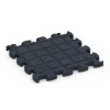 Aufsicht auf die Unterseite, also die Bodenseite von WARCO-Formteil 6960 - Fitness Premium träningsgolv im Format 45,9 x 45,9 x 1,8.