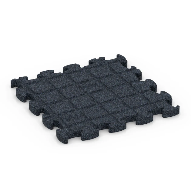 Aufsicht auf die Unterseite, also die Bodenseite von WARCO-Formteil 6960 - Fitness Premium träningsgolv im Format 45,9 x 45,9 x 1,8.