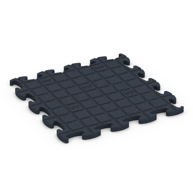 Aufsicht auf die Unterseite, also die Bodenseite von WARCO-Formteil 6966 - Fitness Premium studiogolv im Format 45,9 x 45,9 x 1,8.
