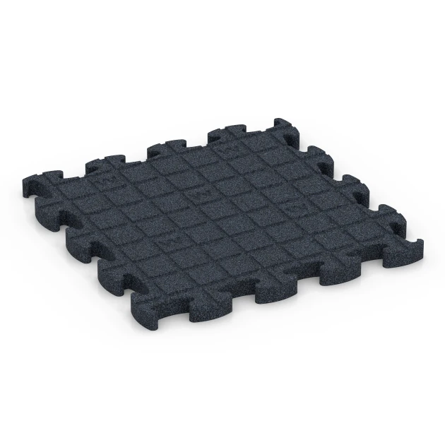 Aufsicht auf die Unterseite, also die Bodenseite von WARCO-Formteil 6961 - Fitness Premium träningsgolv im Format 45,9 x 45,9 x 2,8 cm.