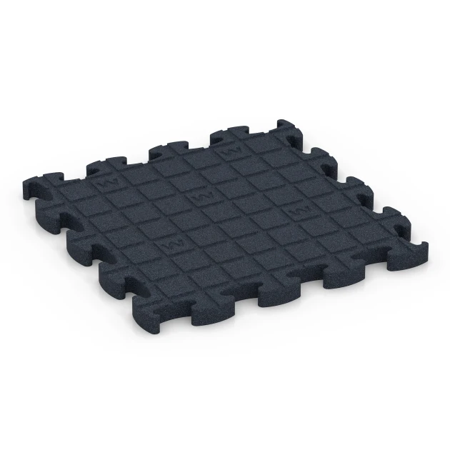 Aufsicht auf die Unterseite, also die Bodenseite von WARCO-Formteil 6967 - Fitness Premium studiogolv im Format 45,9 x 45,9 x 2,8 cm.
