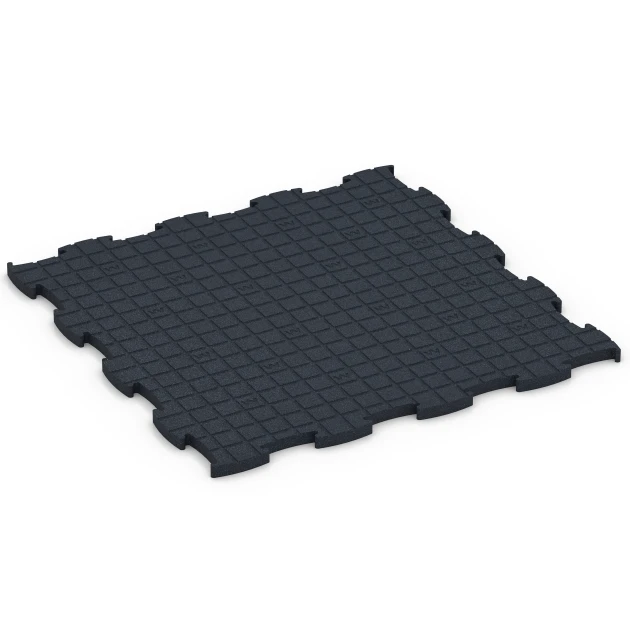 Aufsicht auf die Unterseite, also die Bodenseite von WARCO-Formteil 6969 - Fitness Premium studiogolv im Format 99 x 99 x 2,8 cm.