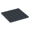 Aufsicht auf die Unterseite, also die Bodenseite von WARCO-Formteil 7139 - Gymgolv för utomhusbruk im Format 60 x 60 x 3 cm | 0,36 m².