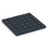 Aufsicht auf die Unterseite, also die Bodenseite von WARCO-Formteil 7148 - Gymgolv för utomhusbruk im Format 60 x 60 x 4 cm | 0,36 m².