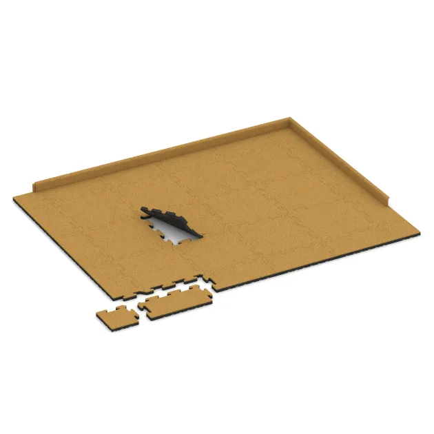 Typische Verlegung oder Einbausituation für den Artikel 5293 von WARCO - Poolplatta, Farbton Citron Gul in der Abmessung 500 x 500 x 30 mm.