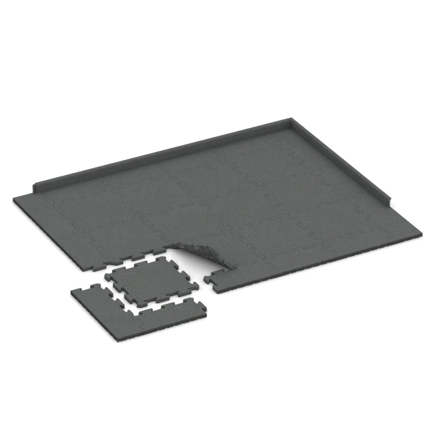 Typische Verlegung oder Einbausituation für den Artikel 2770 von WARCO - Fallskyddsplatta med pusselkoppling, Farbton Skiffergrå in der Abmessung 50 x 50 x 3 cm | 0,25 m².