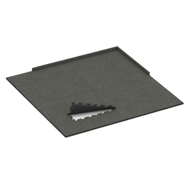 Typische Verlegung oder Einbausituation für den Artikel 3282 von WARCO - Hundsportgolv HD, Farbton Mörkgrå Granit in der Abmessung 1000 x 1000 x 30 mm.