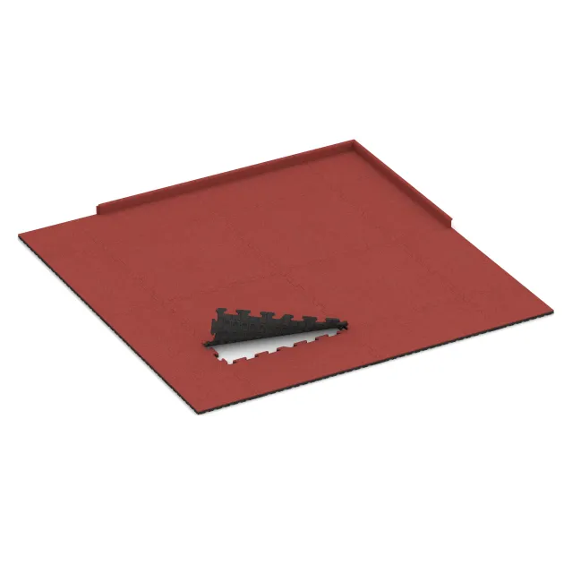 Typische Verlegung oder Einbausituation für den Artikel 6025 von WARCO - Trappflisa, Farbton Rose in der Abmessung 1000 x 1000 x 30 mm.