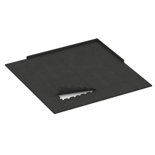 Typische Verlegung oder Einbausituation für den Artikel 3324 von WARCO - Spiel-Bodenbelag, Farbton Antracit in der Abmessung 100 x 100 x 3 cm | 1,00 m².