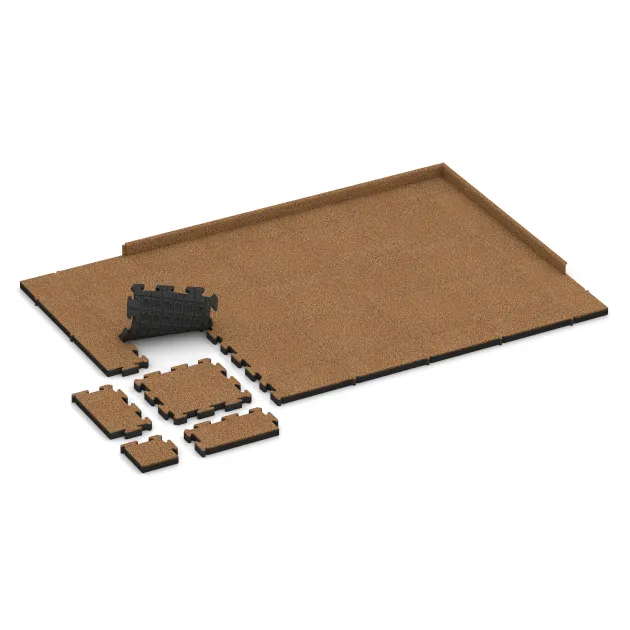 Typische Verlegung oder Einbausituation für den Artikel 3015 von WARCO - Utomhus trallplatta, Farbton Terra Cotta in der Abmessung 500 x 500 x 50 mm.