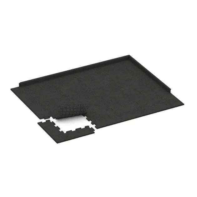 Typische Verlegung oder Einbausituation für den Artikel 3919 von WARCO - Hundsportgolv HD, Farbton Anthracite in der Abmessung 500 x 500 x 18 mm.