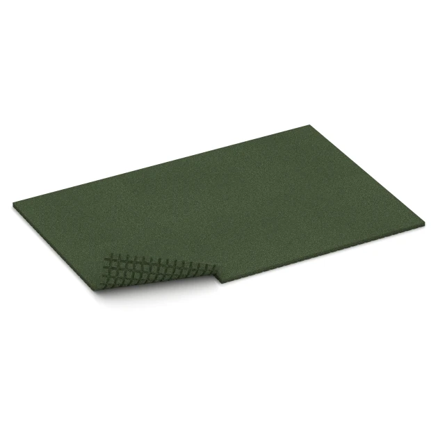 Typische Verlegung oder Einbausituation für den Artikel 3642 von WARCO - Stallmatta HD, Farbton Gräsgrön in der Abmessung 100 x 100 x 4 cm.