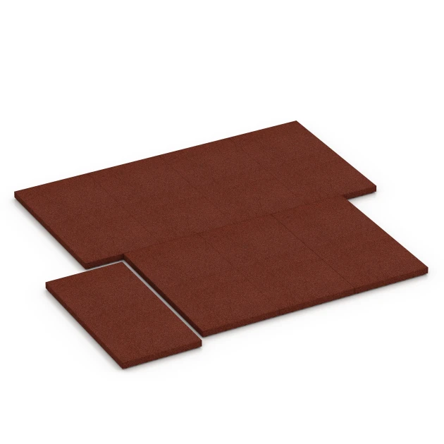 Typische Verlegung oder Einbausituation für den Artikel 6649 von WARCO - Stallplatta Lyx, Farbton Tegelröd in der Abmessung 100 x 50 x 5 cm.