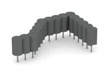 Palisad av återvunnet gummi