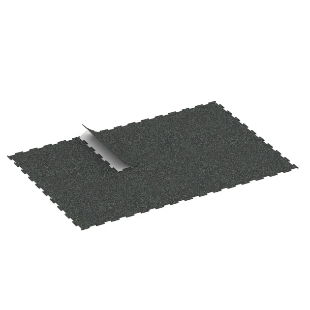 Typische Verlegung oder Einbausituation für den Artikel 6453 von WARCO - Fitnessgolv Kompakt, Farbton Lätt Grön Fläckig in der Abmessung 100 × 100 × 0,8 cm.
