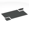 Typische Verlegung oder Einbausituation für den Artikel 6455 von WARCO - Fitnessgolv Kompakt, Farbton Antracit in der Abmessung 50 × 50 × 0,8 cm.