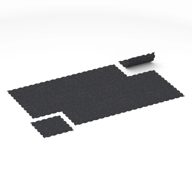 Typische Verlegung oder Einbausituation für den Artikel 6456 von WARCO - Fitnessgolv Kompakt, Farbton Lätt Röd Sprøjtet in der Abmessung 50 × 50 × 0,8 cm.