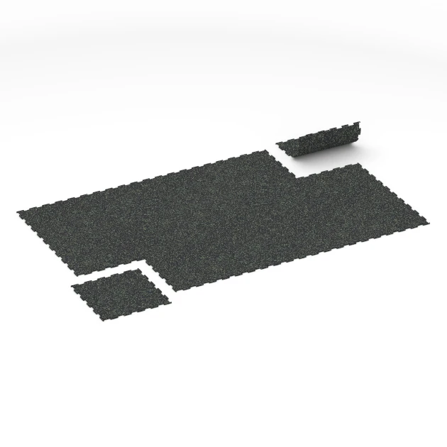 Typische Verlegung oder Einbausituation für den Artikel 6459 von WARCO - Fitnessgolv Kompakt, Farbton Lätt Grön Fläckig in der Abmessung 50 × 50 × 0,8 cm.