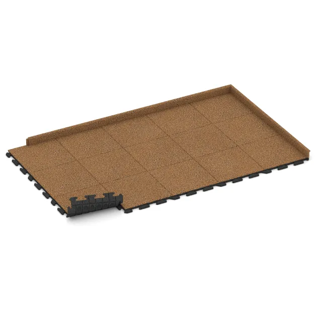 Typische Verlegung oder Einbausituation für den Artikel 1210 von WARCO - Poolplatta Klassisk, Farbton Terra Cotta in der Abmessung 500 x 500 x 30 mm.