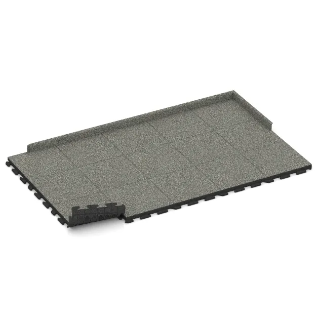 Typische Verlegung oder Einbausituation für den Artikel 1424 von WARCO - Terrassplatta Classic, Farbton Grå Granit in der Abmessung 500 x 500 x 50 mm.