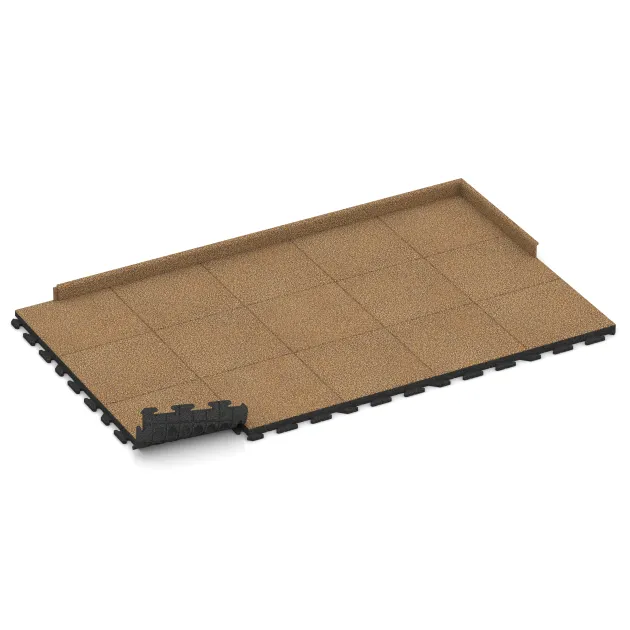 Typische Verlegung oder Einbausituation für den Artikel 1419 von WARCO - Terrassplatta Classic, Farbton Rattan Lounge in der Abmessung 500 x 500 x 50 mm.