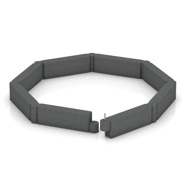 Typische Verlegung oder Einbausituation für den Artikel 2577 von WARCO - Gummiblock, Farbton Skiffergrå in der Abmessung 100 x 15 x 30 cm.