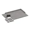 Typische Verlegung oder Einbausituation für den Artikel 5424 von WARCO - Treppenbelag, Farbton Ljus Granit in der Abmessung 306 x 306 x 20 mm.