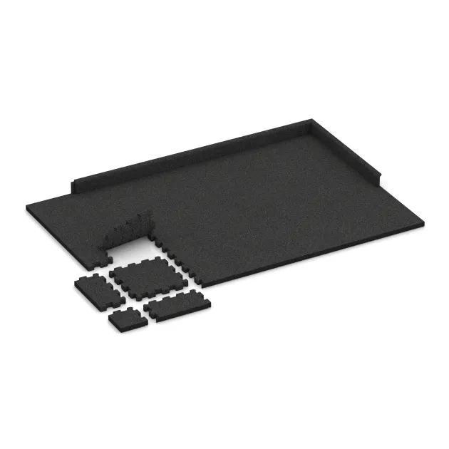 Typische Verlegung oder Einbausituation für den Artikel 5270 von WARCO - Balkonggolv, Farbton Anthracite in der Abmessung 306 x 306 x 30 mm.