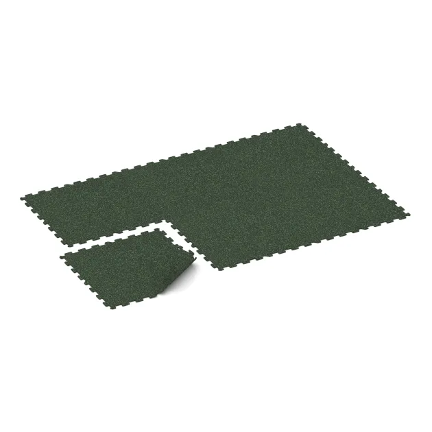 Typische Verlegung oder Einbausituation für den Artikel 1022 von WARCO - Fitnessgolv Kompakt, Farbton Engelsk Gräsmatta in der Abmessung 970 x 970 x 8 mm | 0,94 m.