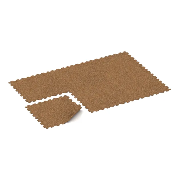 Typische Verlegung oder Einbausituation für den Artikel 1023 von WARCO - Fitnessgolv Kompakt, Farbton Terra Cotta in der Abmessung 970 x 970 x 8 mm | 0,94 m.