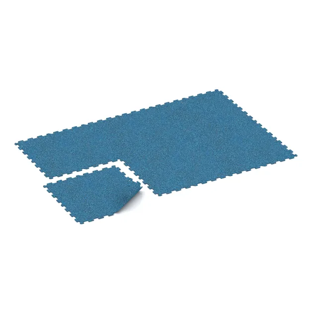 Typische Verlegung oder Einbausituation für den Artikel 1029 von WARCO - Fitnessgolv Kompakt, Farbton Atlantic in der Abmessung 970 x 970 x 8 mm | 0,94 m.
