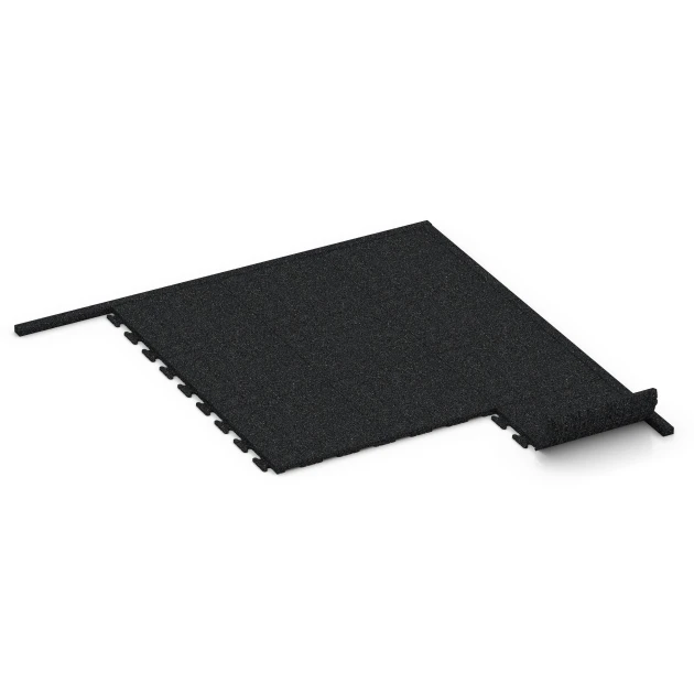 Typische Verlegung oder Einbausituation für den Artikel 3784 von WARCO - Gummibordsten, Farbton Antracit in der Abmessung 100 x 5 x 25 cm.