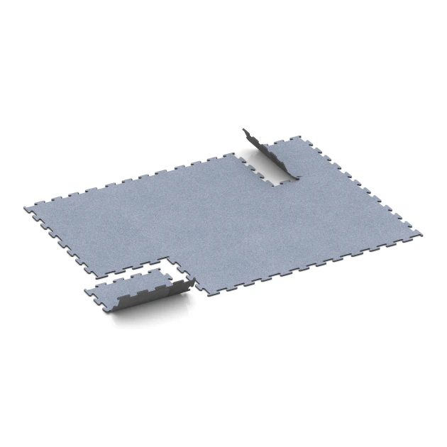 Typische Verlegung oder Einbausituation für den Artikel 6152 von WARCO - Fitness Performance Elite Träningsgolv, Farbton Dimgrå in der Abmessung 50 x 50 x 1 cm | 0,25 m².