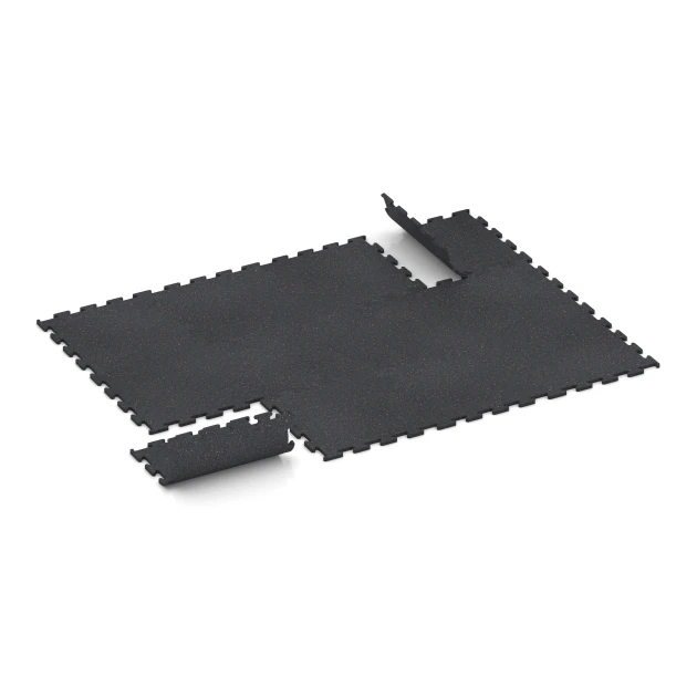 Typische Verlegung oder Einbausituation für den Artikel 3769 von WARCO - Fitness Performance Elite Träningsgolv, Farbton Lätt Röd Sprøjtet in der Abmessung 50 x 50 x 1,5 cm | 0,25 m².