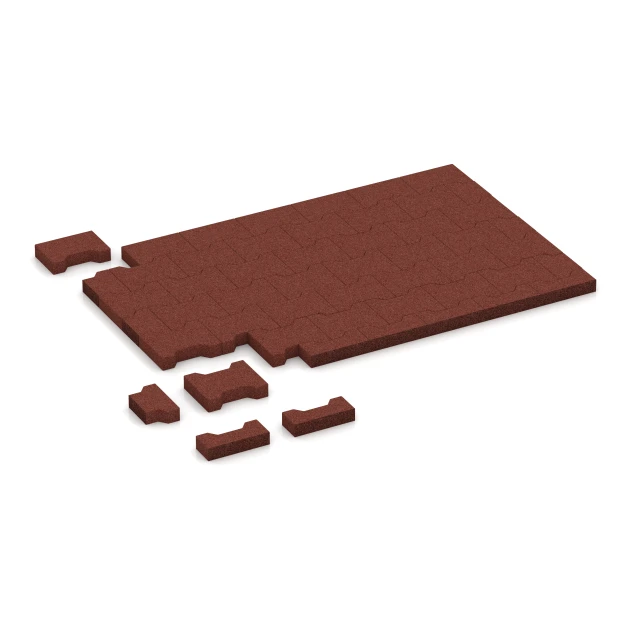 Typische Verlegung oder Einbausituation für den Artikel 4460 von WARCO - Marksten, Farbton Tegelröd in der Abmessung 20 × 16,5 × 4,3 cm | 0,0278 m².