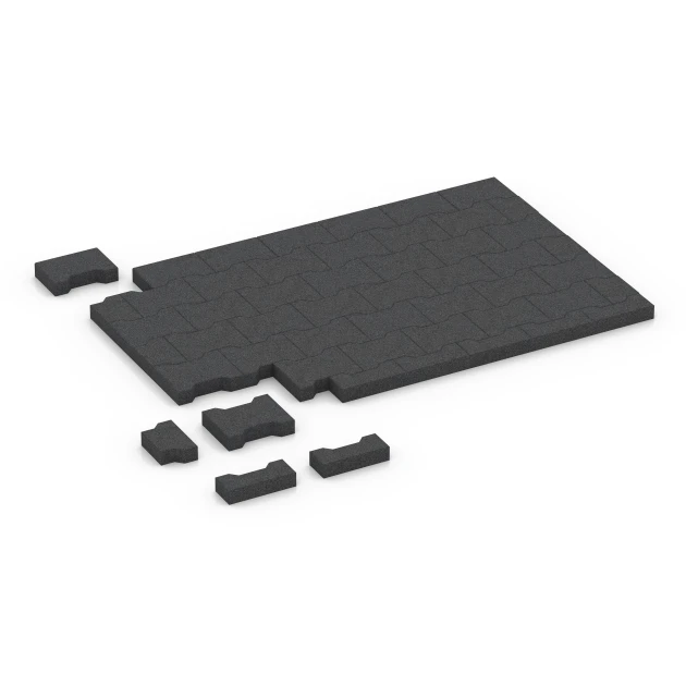 Typische Verlegung oder Einbausituation für den Artikel 7068 von WARCO - Marksten, Farbton Antracit in der Abmessung 20 x 16,5 x 4,5 cm | 0,0278 m².