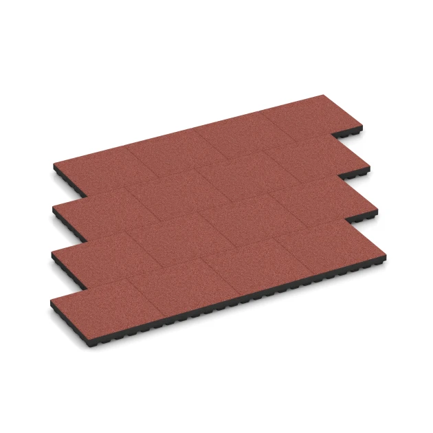 Typische Verlegung oder Einbausituation für den Artikel 6140 von WARCO - Fallskyddsplatta – 205 cm, Farbton Tomatröd in der Abmessung 50 x 50 x 7 cm.