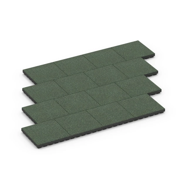 Typische Verlegung oder Einbausituation für den Artikel 6442 von WARCO - Fallskyddsplatta – 210 cm, Farbton Engelskt gräs in der Abmessung 50 x 50 x 7 cm.