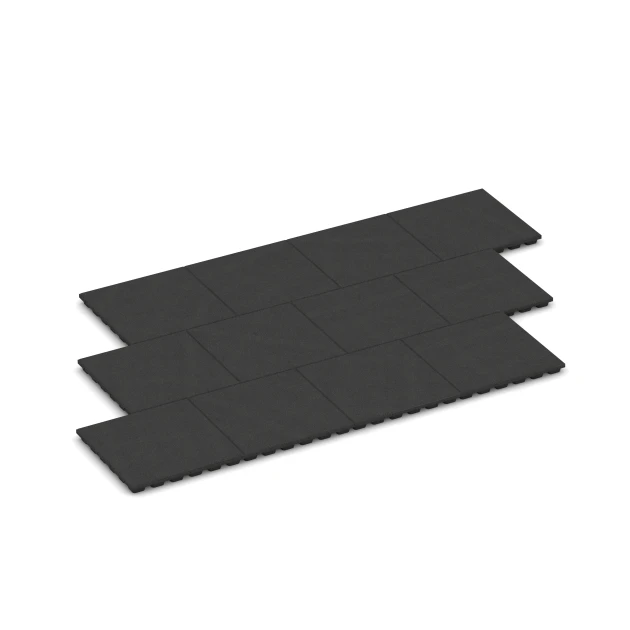 Typische Verlegung oder Einbausituation für den Artikel 6291 von WARCO - Fallskyddsplattor, Farbton Antracit in der Abmessung 50 x 50 x 4,8 cm.